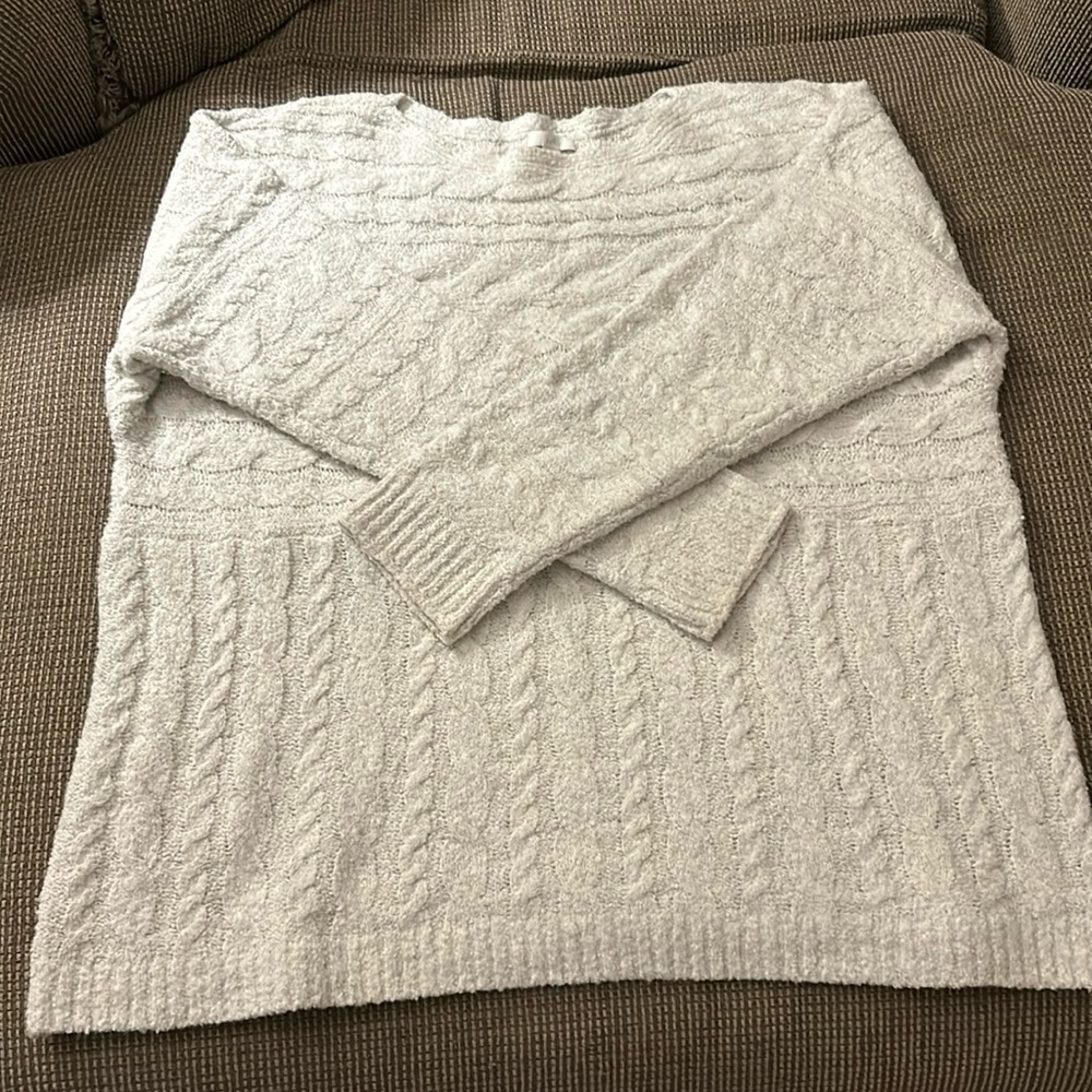 JJill cream sweater size L